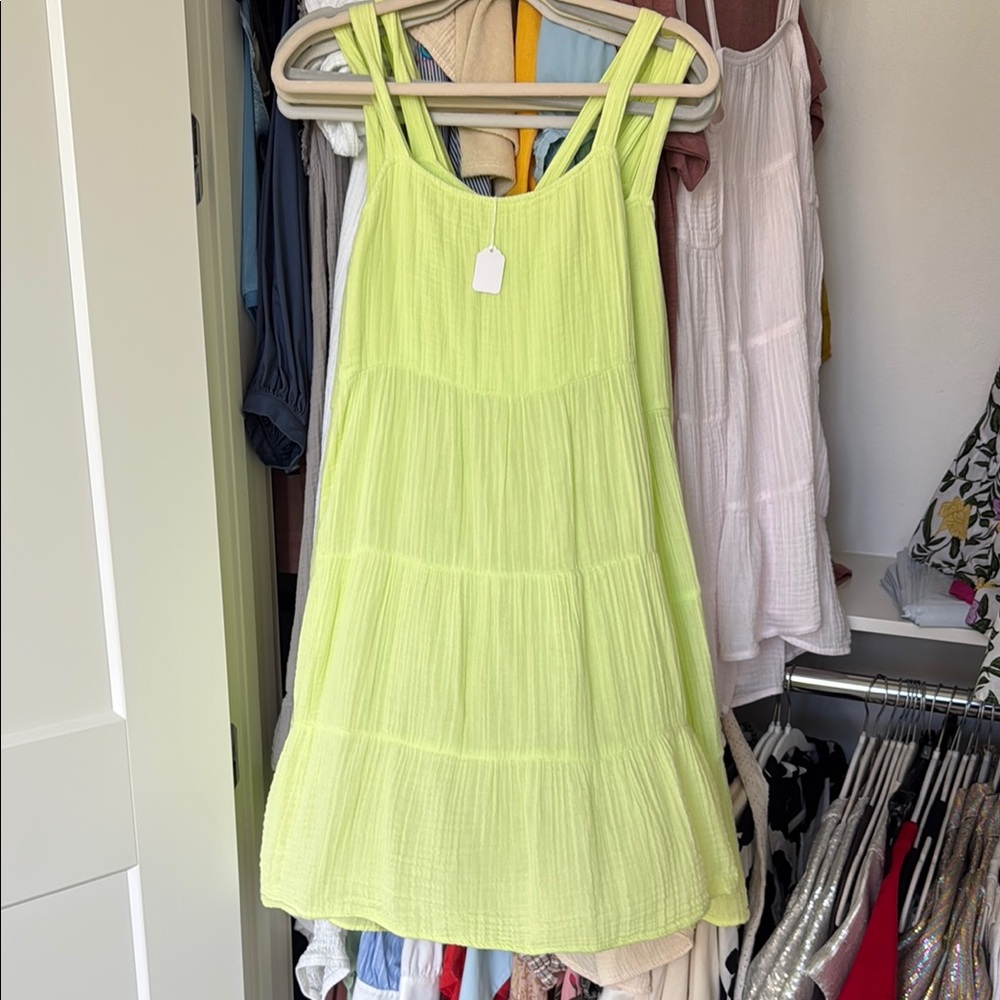 Edge Vibrant Lime Green Top